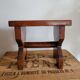 Tabouret brutaliste en bois
