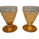 Lot de 2 verres vintage Art Déco