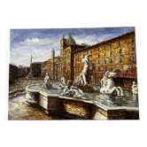 Huile sur toile Piazza Navona Rome