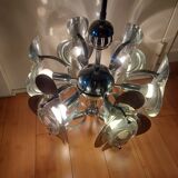 Vintage chandelier 70'S Oscar Torlasco , 9 lights