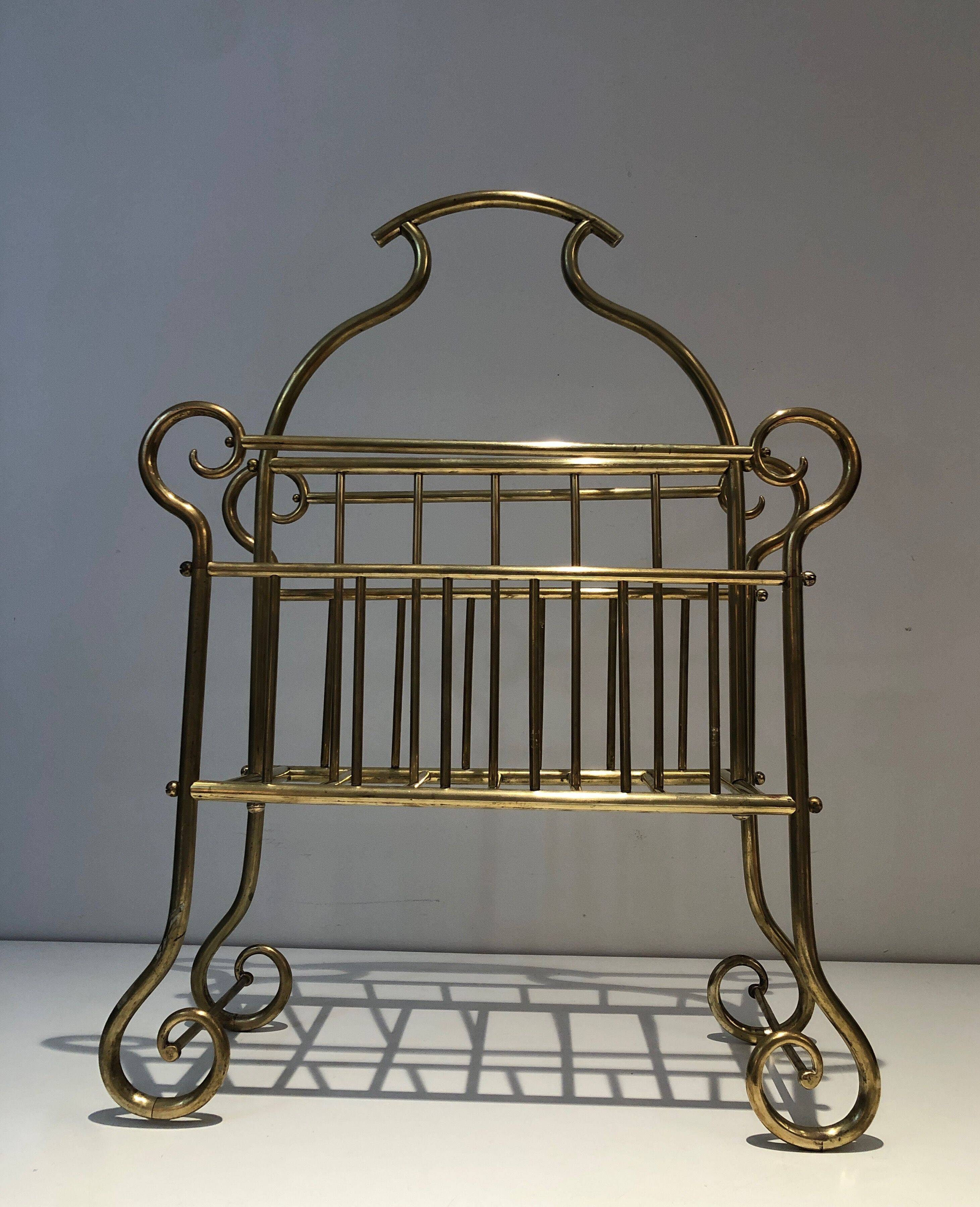 Brass magazine rack