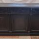 Black patinated chest of drawers
