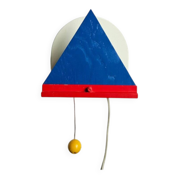 Lampe murale Ikea dans le style d'Ettore Sottsass, Memphis Milano, Italie, années 1980.