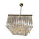 Italian Murano Glass Prism Triedri Chandelier Lamp