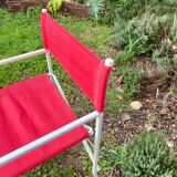 Vintage red folding chair