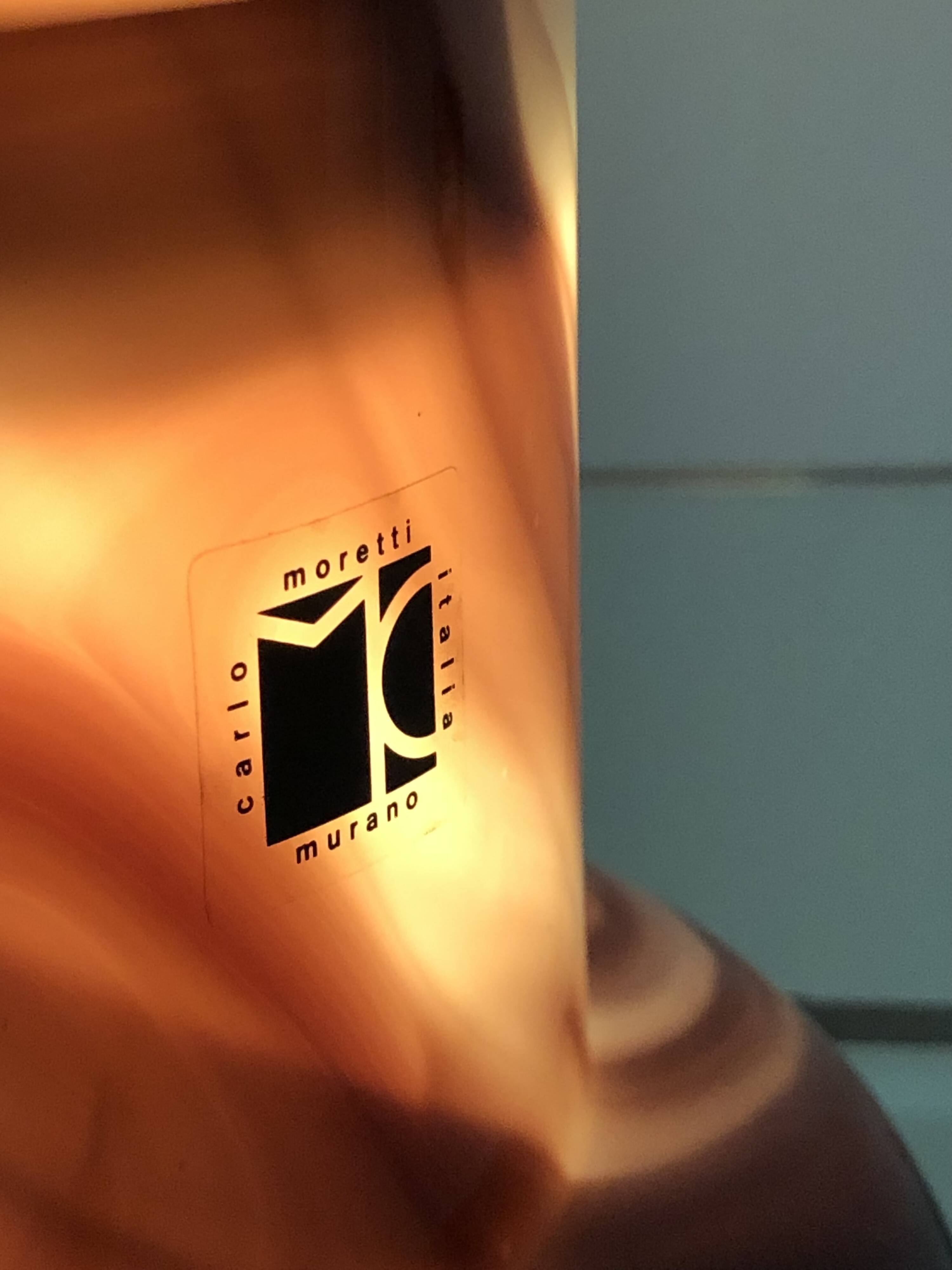 Murano glass table lamp by Carlo Moretti, Italy 1960s