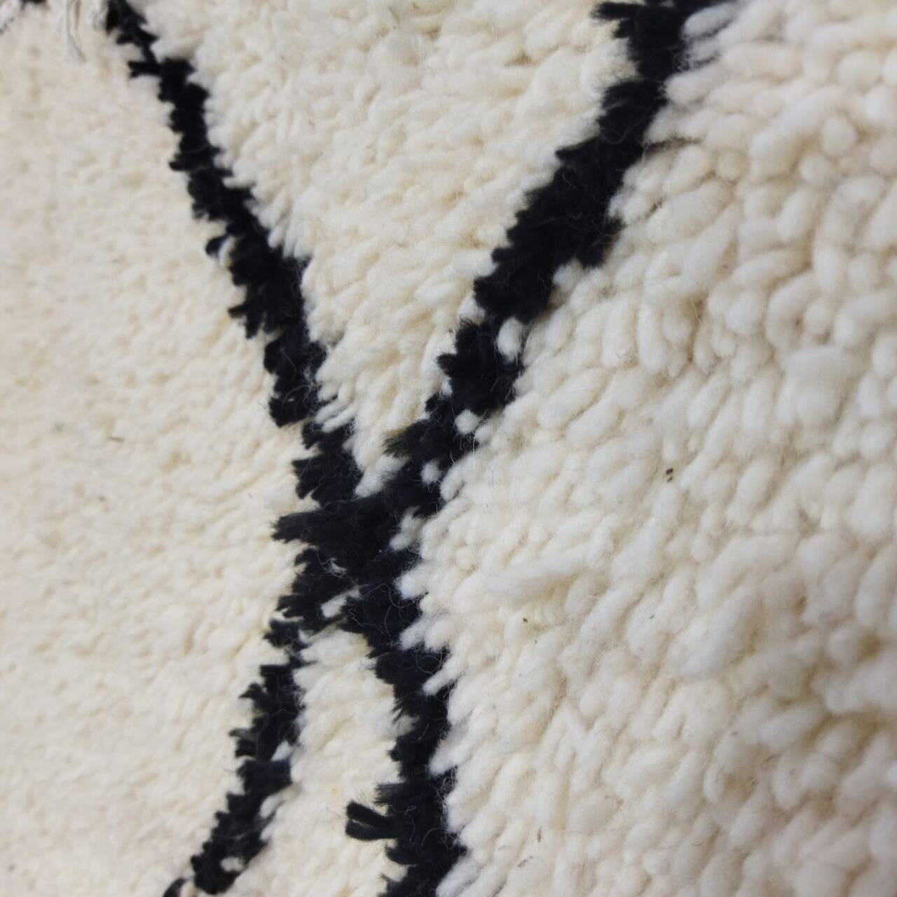 Handmade wool Berber rug 243x143cm