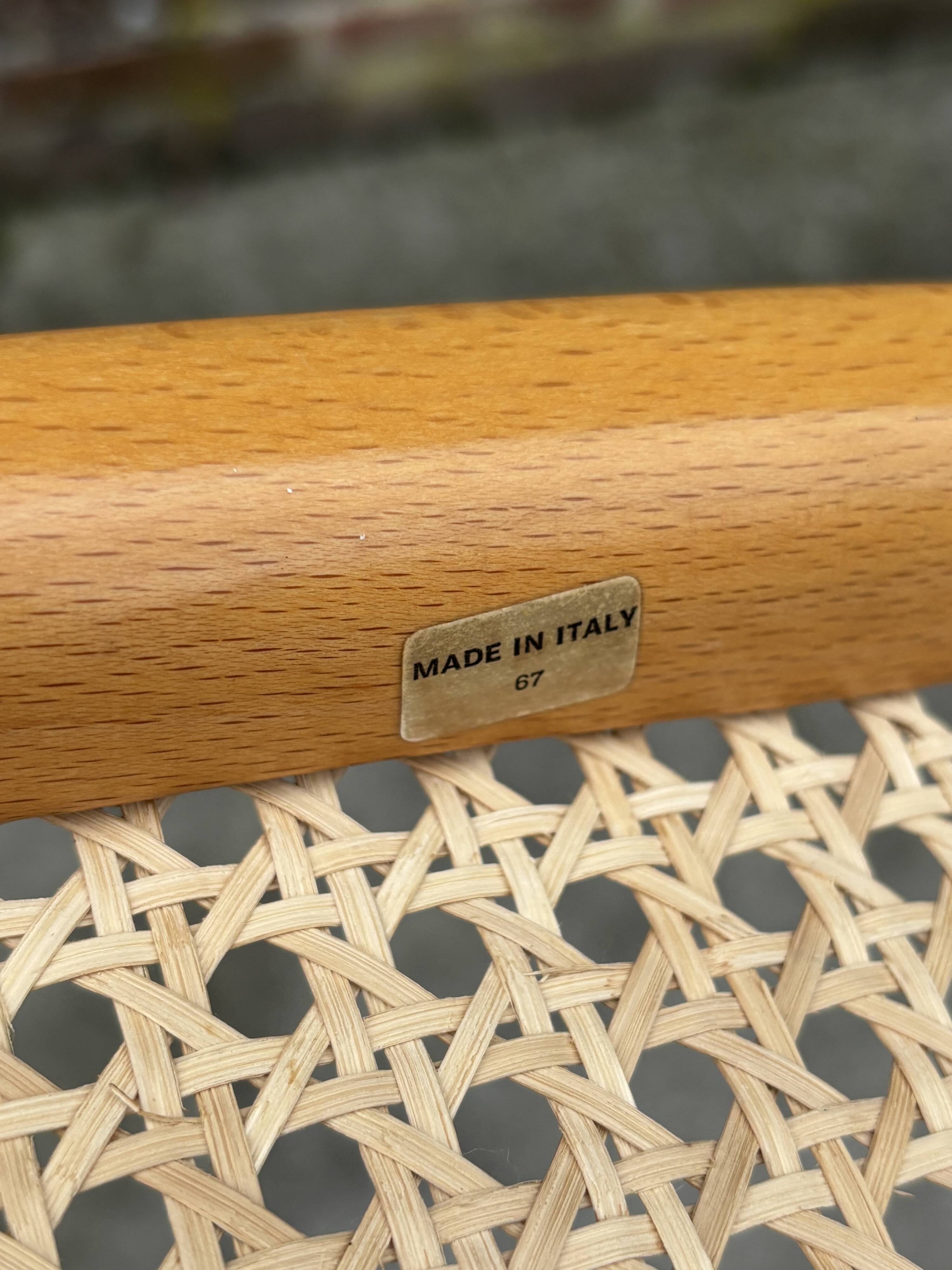 Set of 4 chairs Cesca B32 designed by Marcel Breuer design black frame