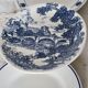 6 blue and white earthenware and porcelain dessert plates