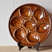 Lot de 6 assiettes à huîtres Saint-Clément- 4589