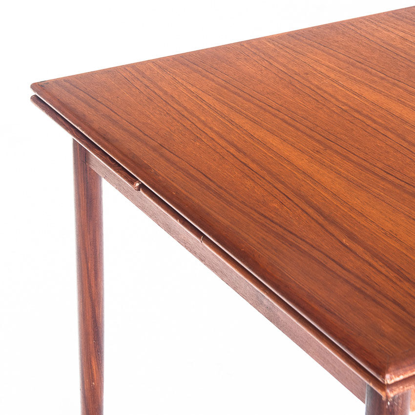 Teak dining table with Scandinavian-style extensions - France, 1960