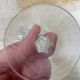 6 white wine glasses with fluted stems, made in France