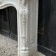 Remarkable Louis XV Style Fireplace In White Carrara Marble Circa 1880