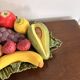 Old Basket Plate Fruit Bowl ceramic Barbotine