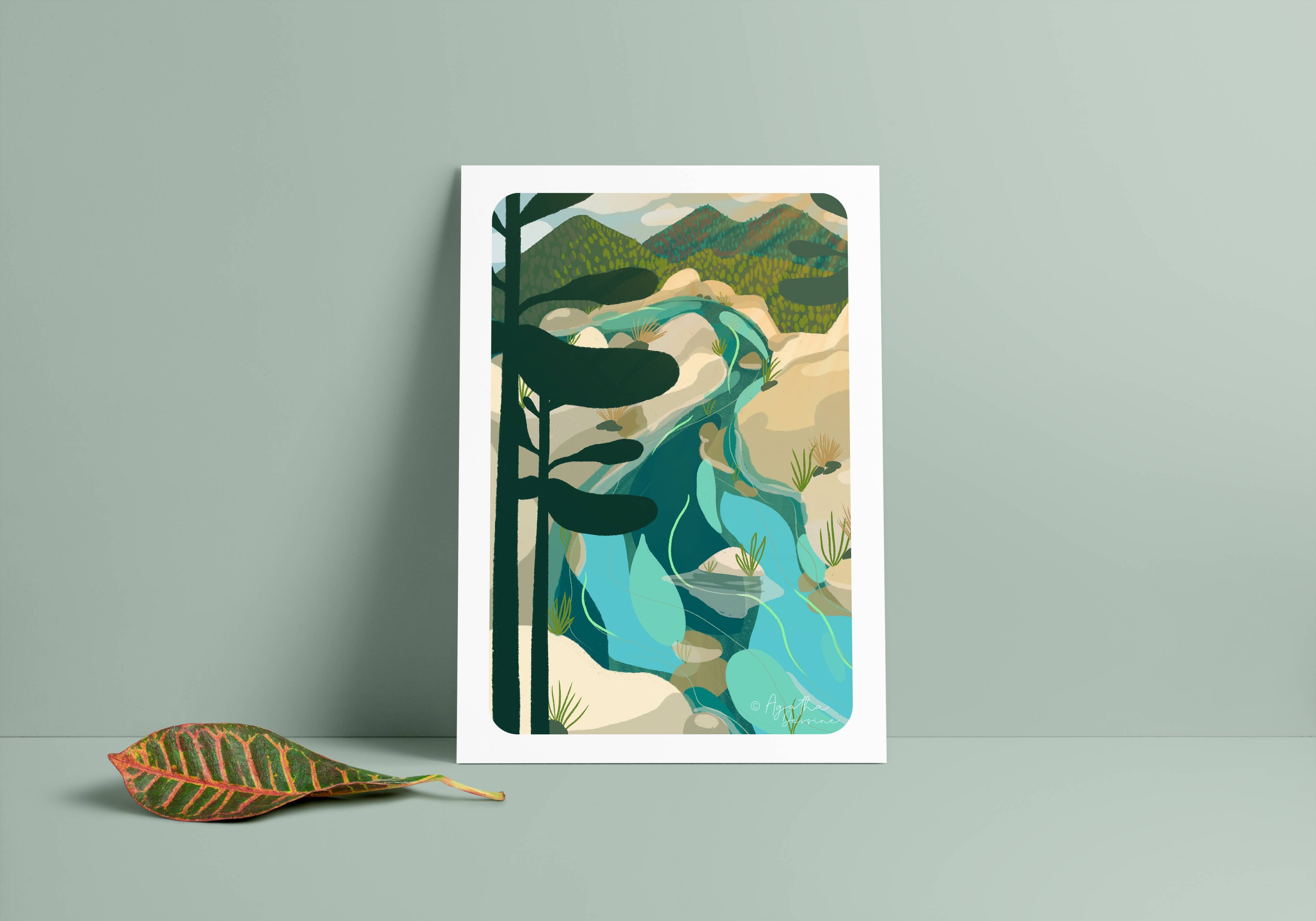 Illustration "The River" A4