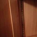 Wooden and rattan wardrobe