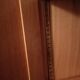 Wooden and rattan wardrobe