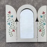 Antique shuttered mirror