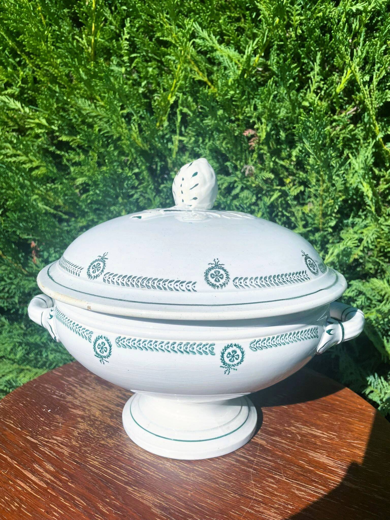 Castres earthenware soup tureen