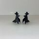 2 Small Vintage Candlesticks 1970s Denmark Brutalist Handmade Birds
