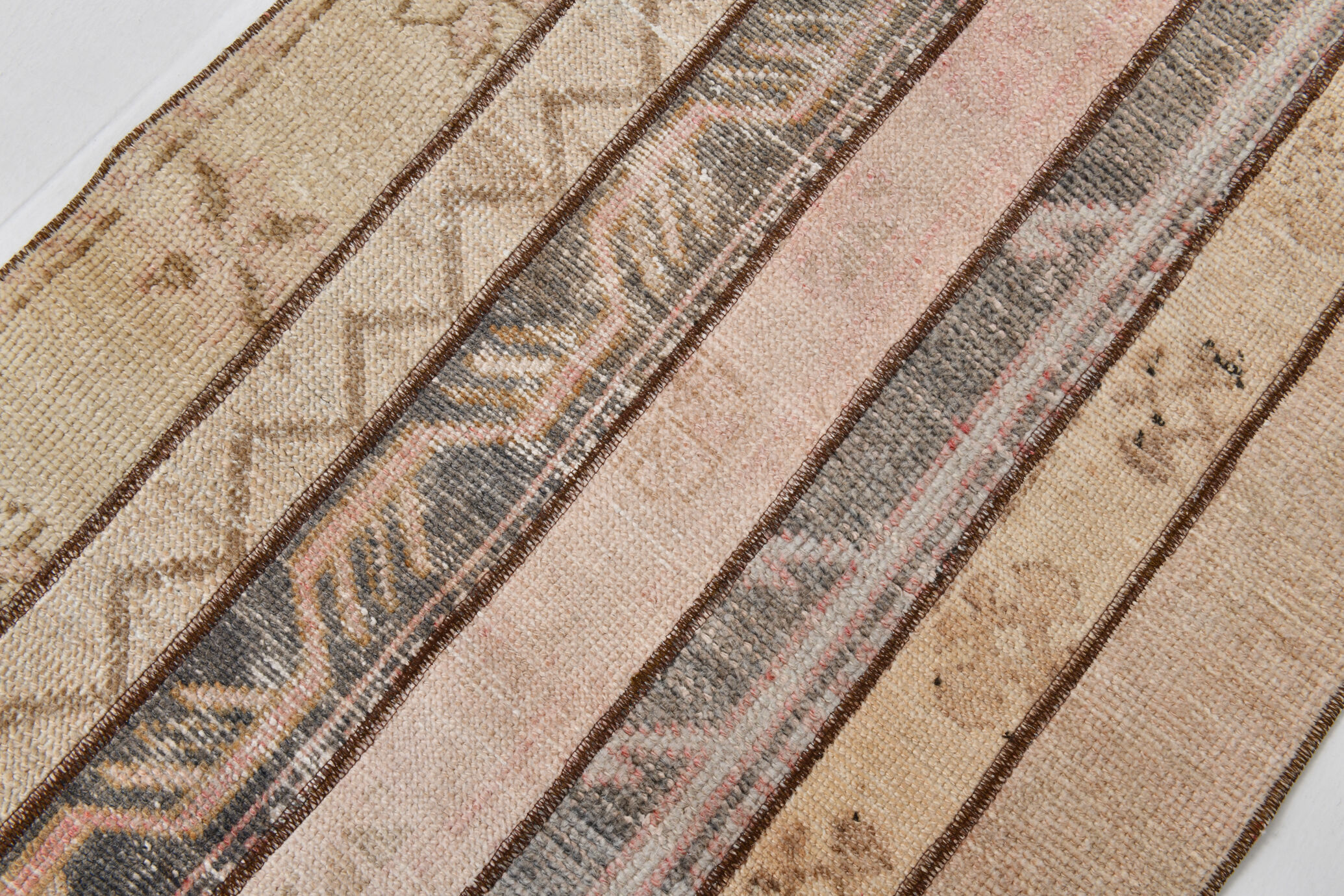 2x10 ethnic vintage runner rug, 72x321cm