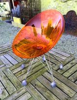 Eros Orange chair by designer Philippe Starck for Kartell