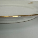 Set of monogrammed plates with gilt edges | E. Bourgeois | Late 19th century