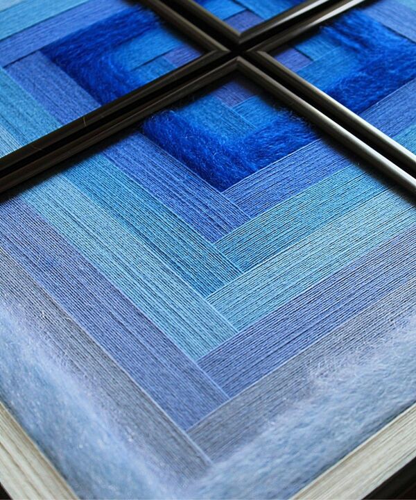 Tableau tissé Ciel polaire – Collection « Mosaïques »