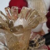 Set of 2 murano candlestick statuettes