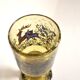 Roemer glass in bubble glass, enamelled, hunter Alfred TAUBE VOHENSTRAUSS Germany