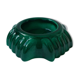 Green art déco ashtray