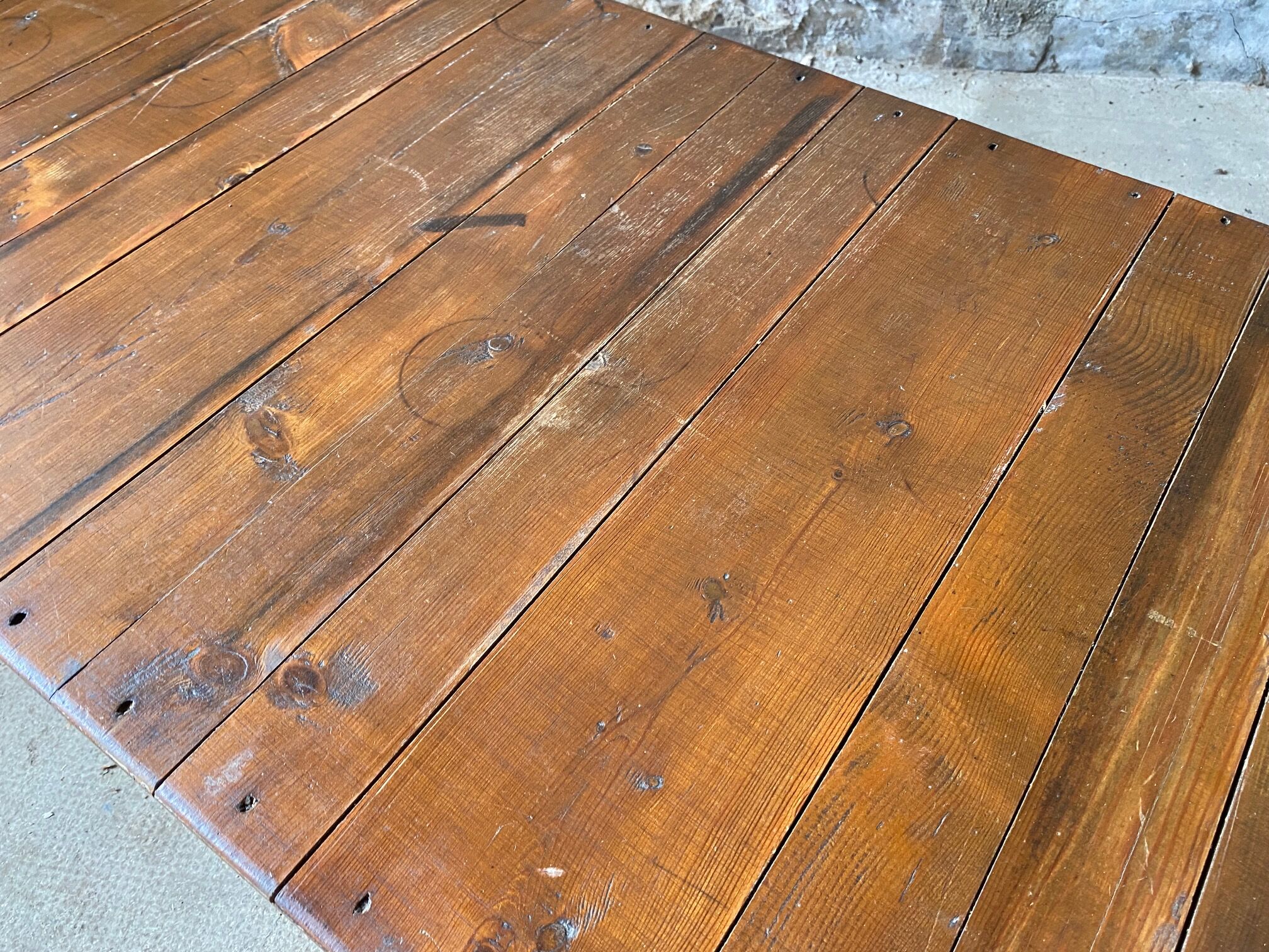 Solid wood coffee table 1950s