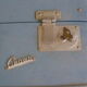 Vintage blue case decorates Paris eiffel tower 60