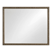 Miroir de parquet, cadre doré à frise de perles