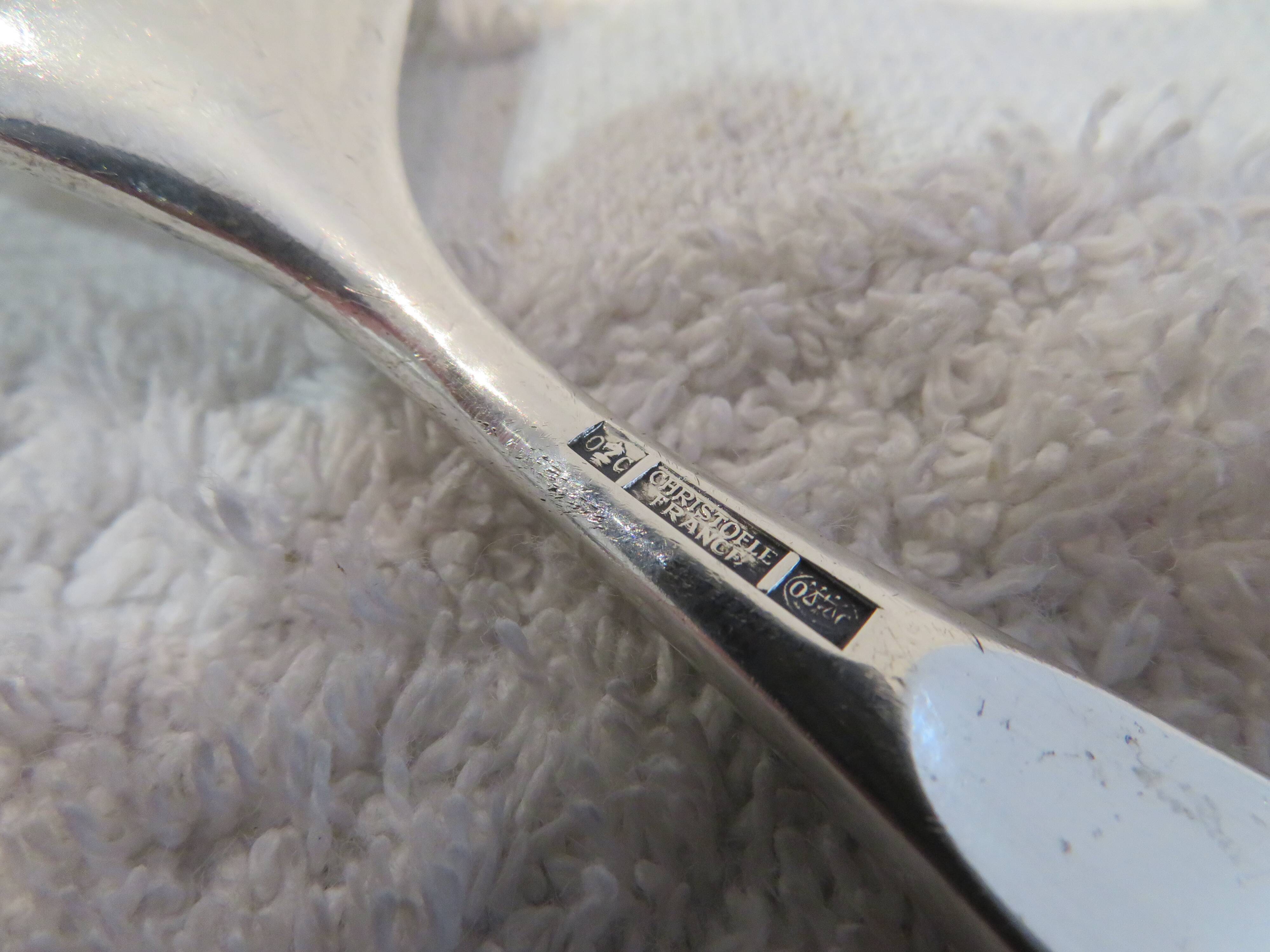 Christofle Duo silver plated pie server with small oxidations