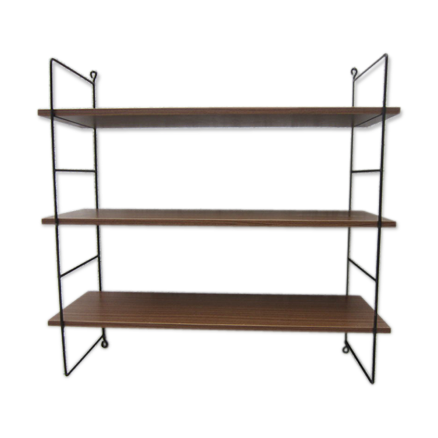 Shelf wall metal metal and wood type string