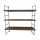 Shelf wall metal metal and wood type string
