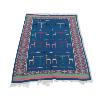 Carpet blue kilim