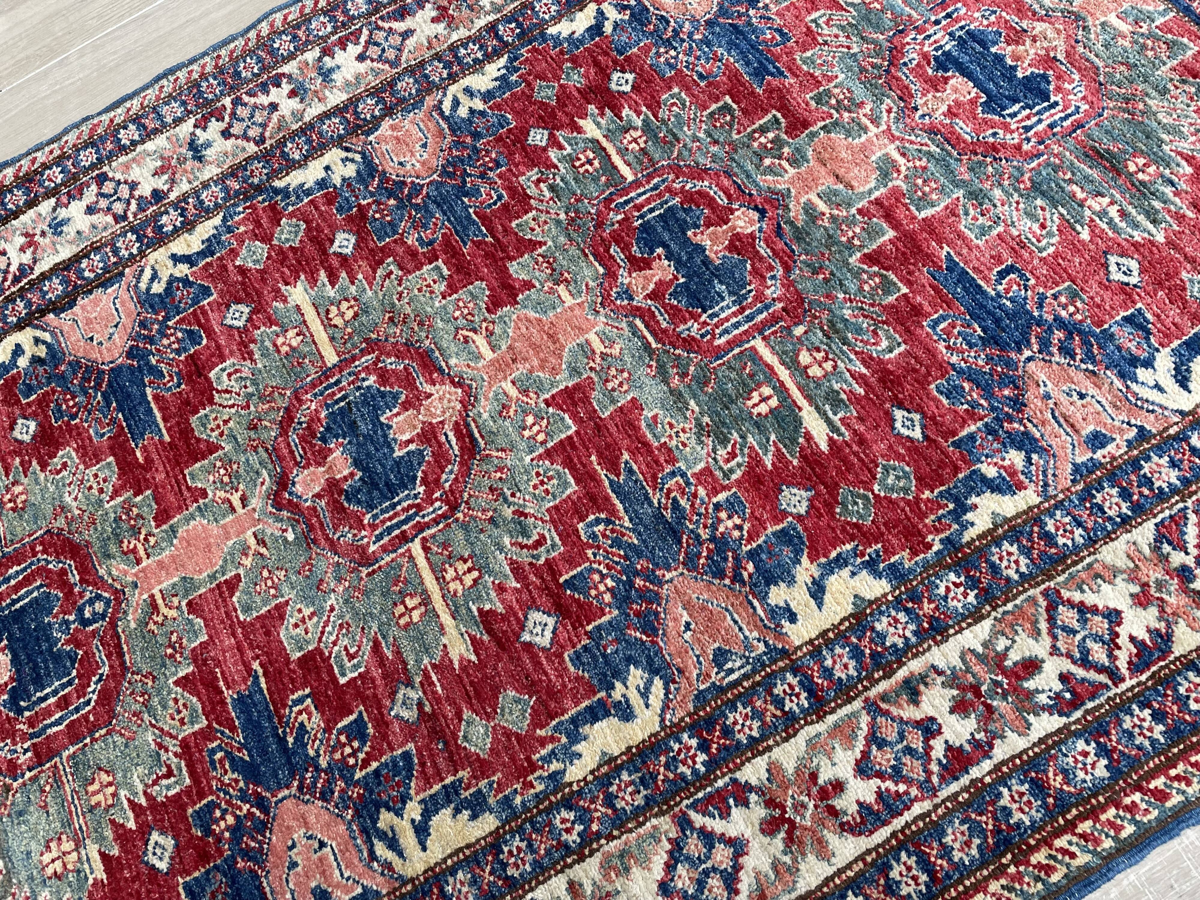 Carpet wool and silk 188x121cm