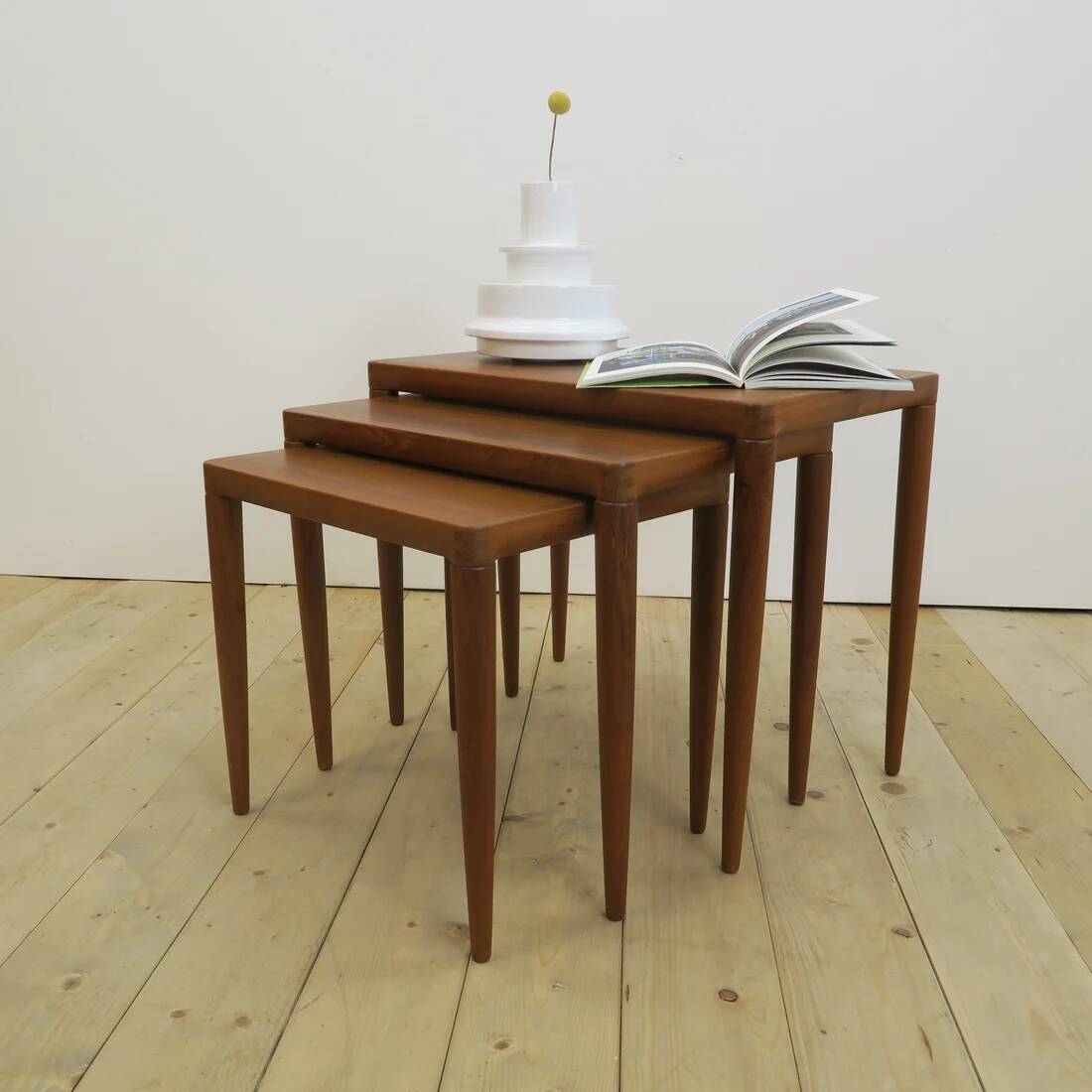 Nest of teak tables – H.W. Klein for Bramin, Denmark 1960 | Mid-Century