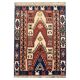 Antique Turkish Mihrabi Kilim Rug, Anatolian Geometric Rustic Carpet