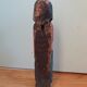 Statuette religieuse en bois peint