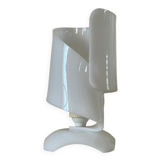 Vintage white perspex lamp design from the 60s 70s