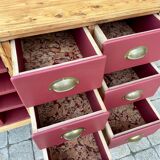 Old furniture by trade, 6 drawers and 12 bottle lockers