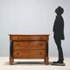 Commode Napoléon III en noyer - Italie fin XIXe siècle