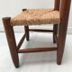 Vintage mulched wooden chair for 70s children