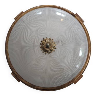 Holophane glass ceiling light from Maison Petitot