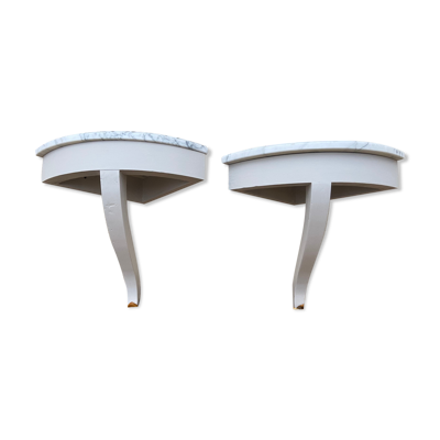 Paire de consoles d’ angle