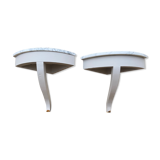 Corner console pair