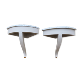 Paire de consoles d’ angle